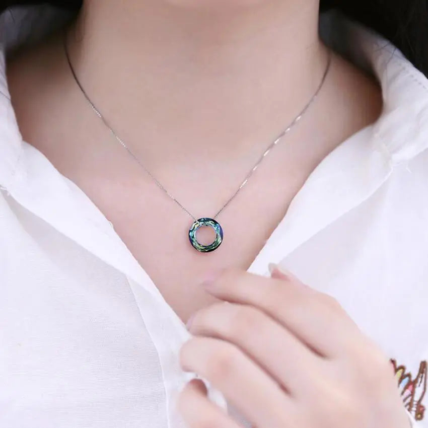 S925 Silver Leaf Pendant Necklace