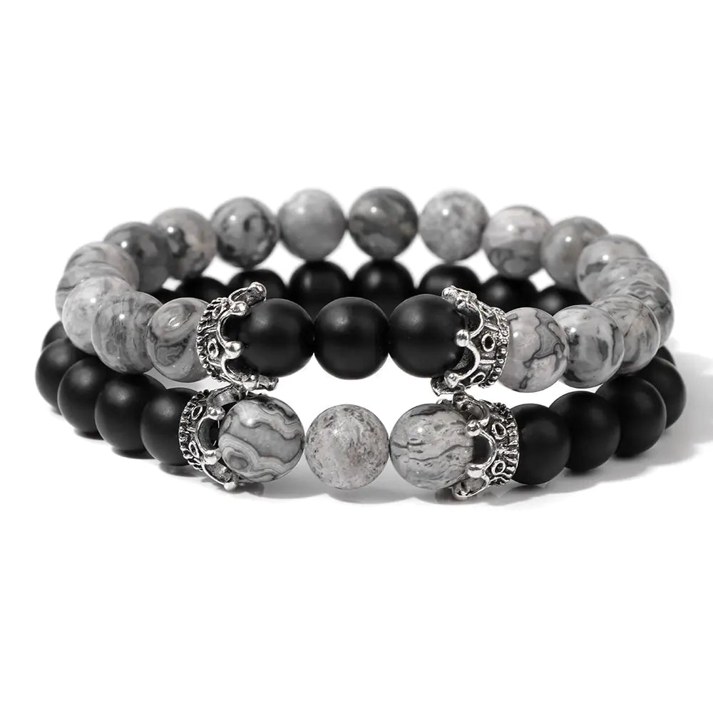 Artisan Natural Stone Bracelet Set