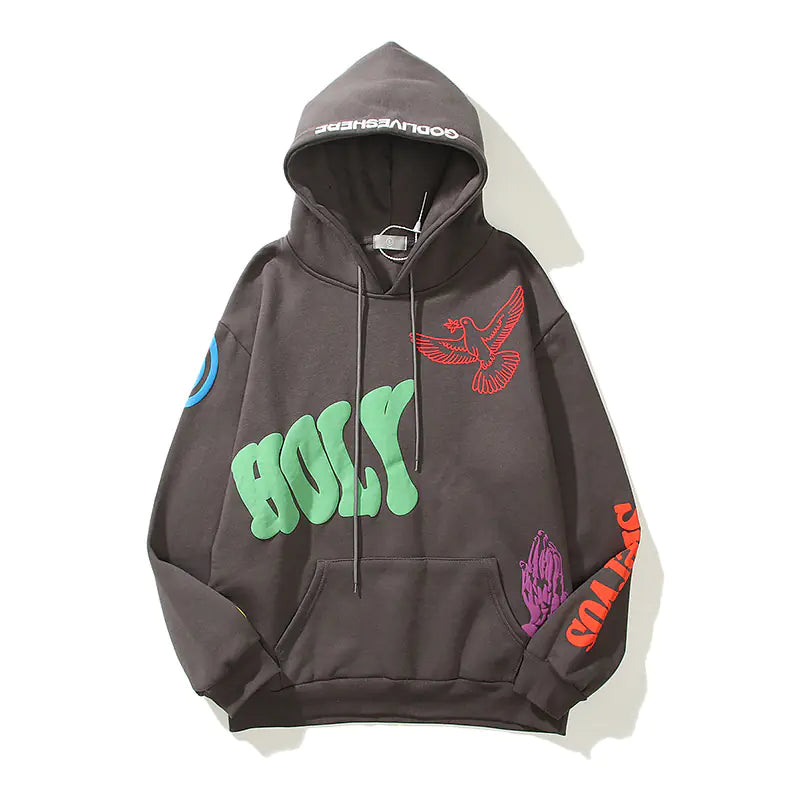 Autumn-Winter 3D Graffiti Hoodie