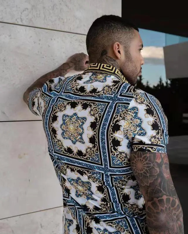 Men's Floral Summer Button-Up